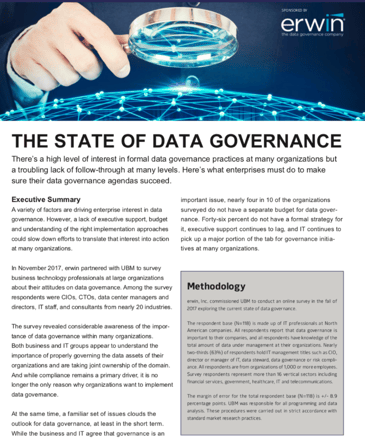 The State of Data Governance