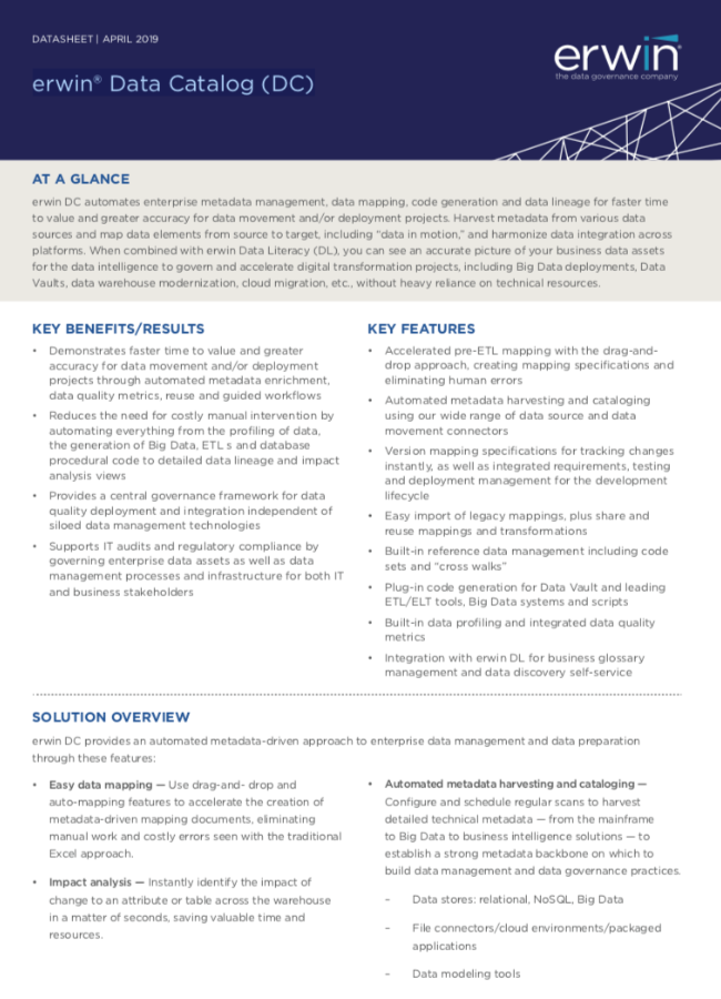 Cloud test data management datasheet