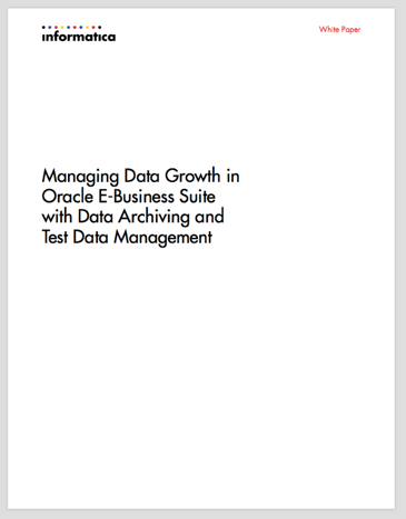 Managing Data Growth in Oracle E-Business Suite | Whitepaper