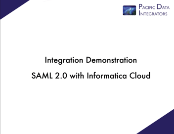 SAML 2.0 and Informatica Cloud Integration 